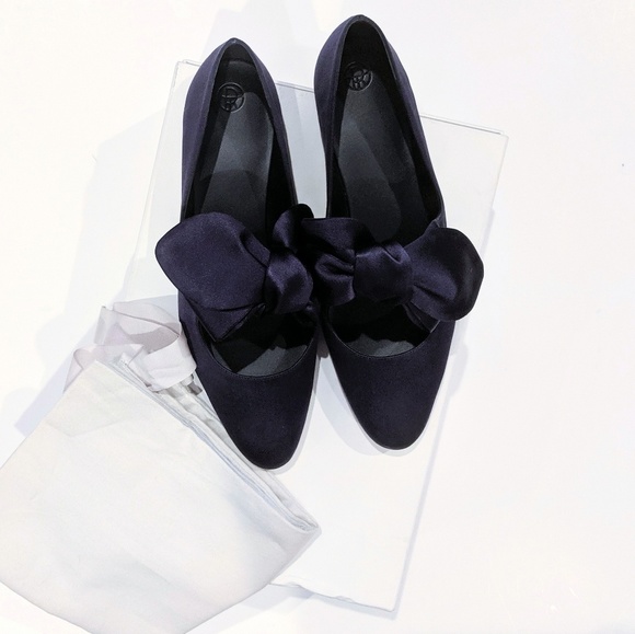 Reserved🎈The Row Elodie Satin Knot Ballet Flats - Picture 3 of 8